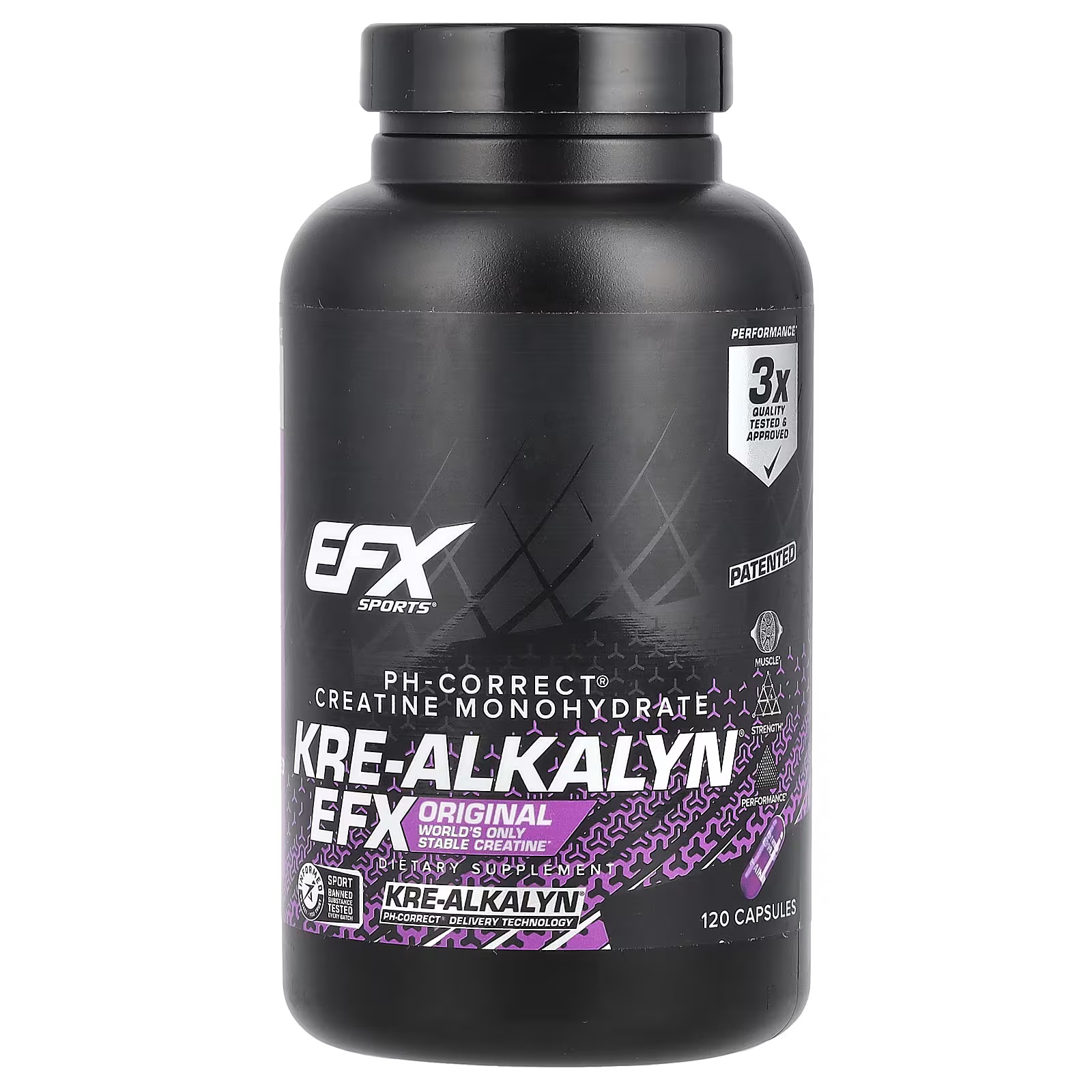 EFX Sports, Kre-Alkalyn, 120 capsules végétales (1)